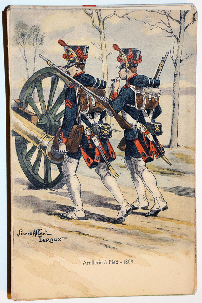 Uniforme - Artillerie à Pied 1809 - Carte postale - Pierre Albert Leroux