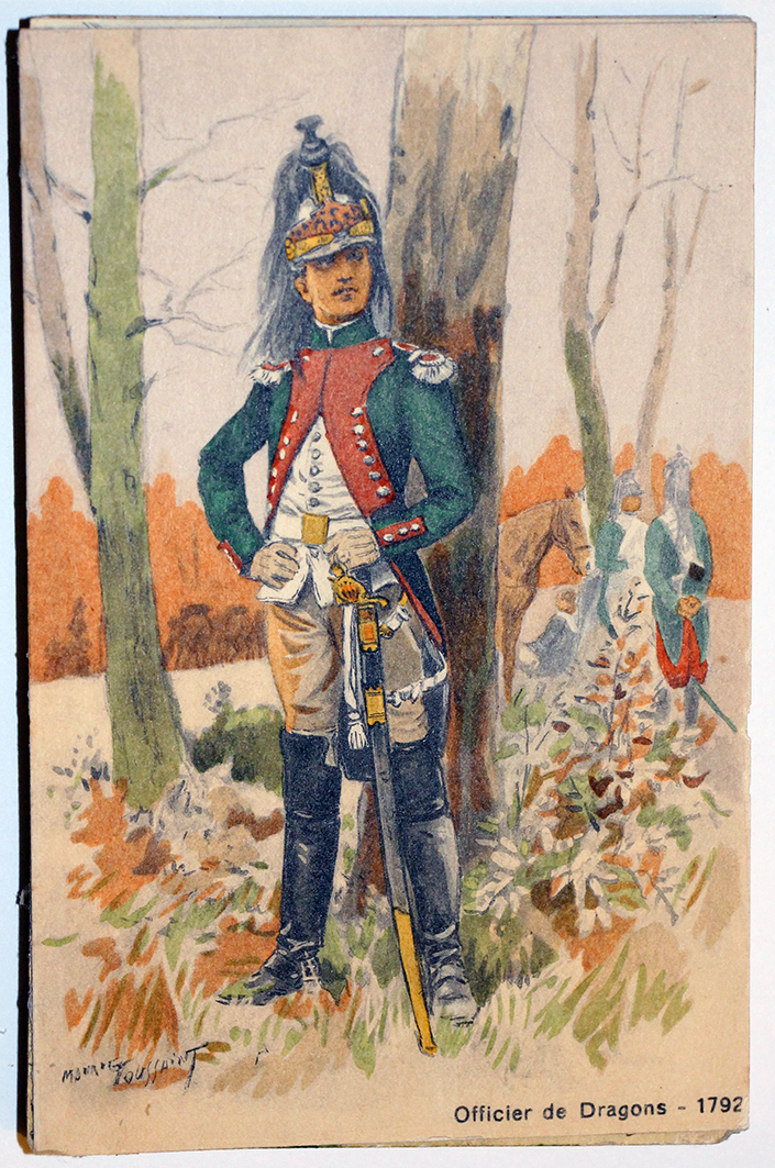 Officier Dragons 1792 - Révolution - Uniforme - Maurice Toussaint