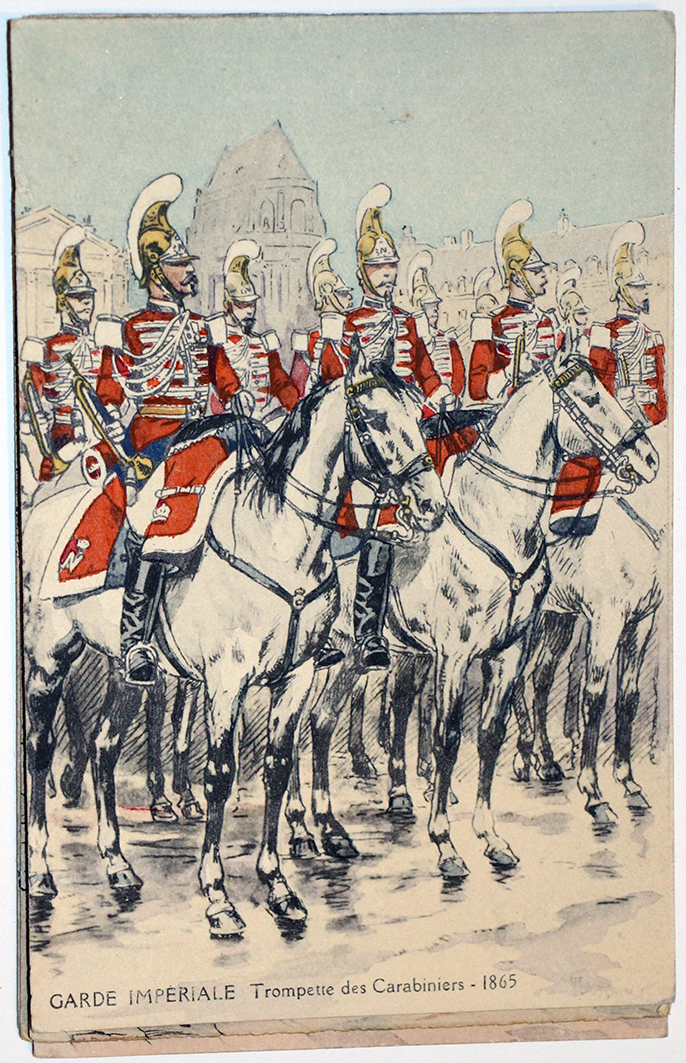 Uniforme - Carabiniers and Empire 1865 - Carte postale - Maurice Toussaint