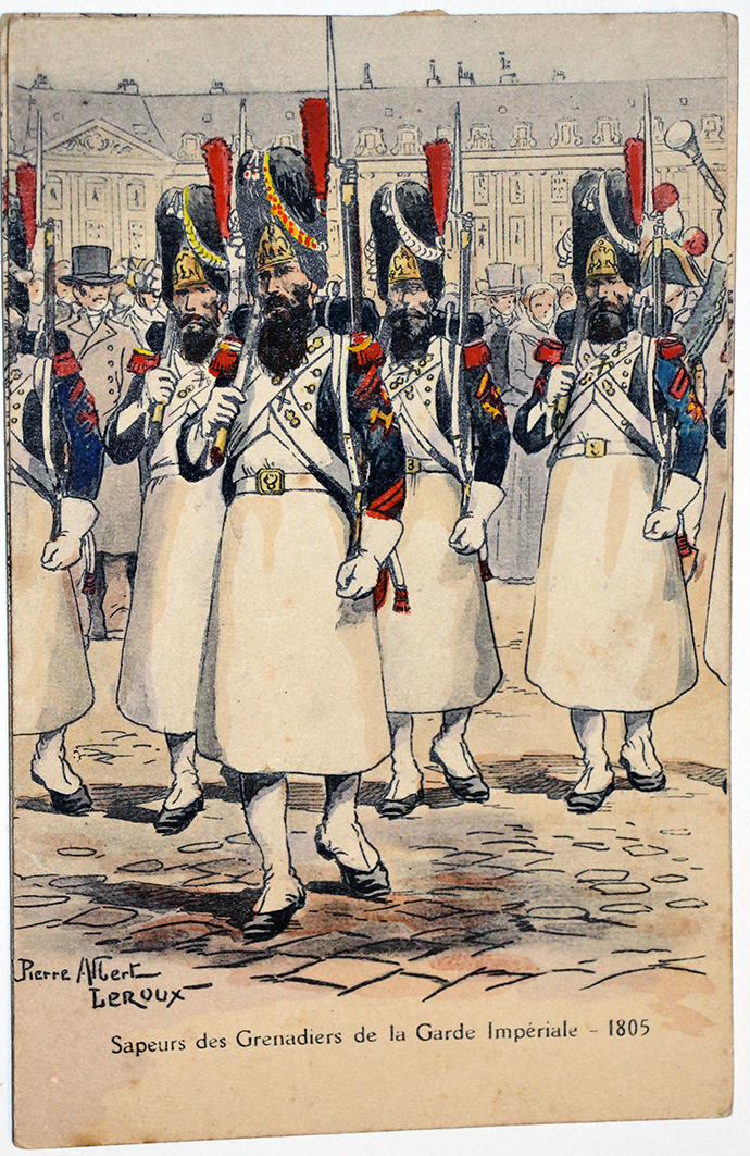 Garde Impériale Grenadier à Pied Sapeurs - Uniforme - 1er Empire - Pierre Albert Leroux