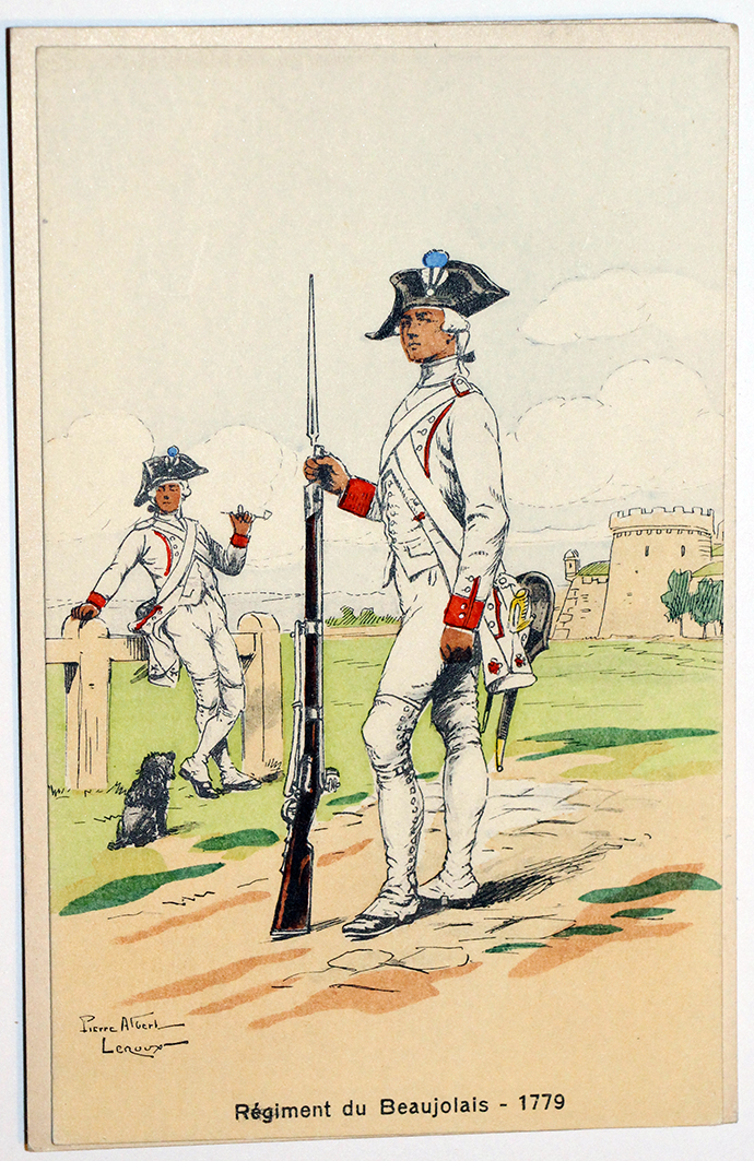 Régiment du Beaujolais - 1779 - Pierre Albert Leroux