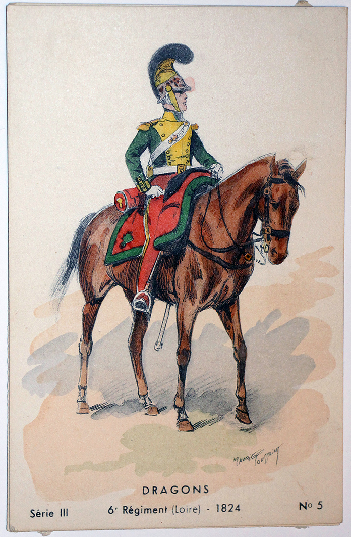 Dragons 1824 - 6e Régiment - Uniforme - Maurice Toussaint