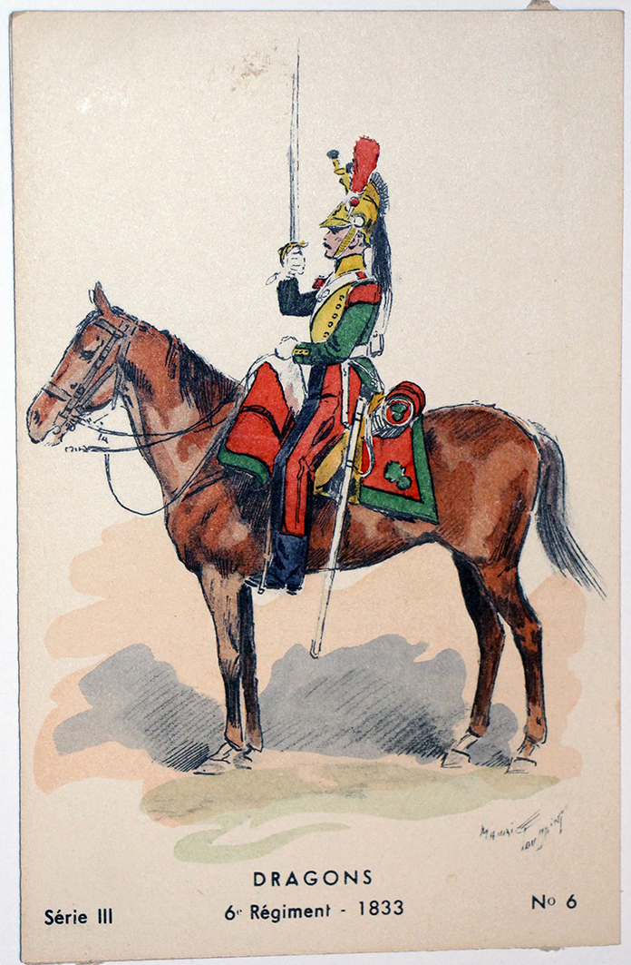 Dragons 1833 - 6e Régiment - Uniforme - Maurice Toussaint