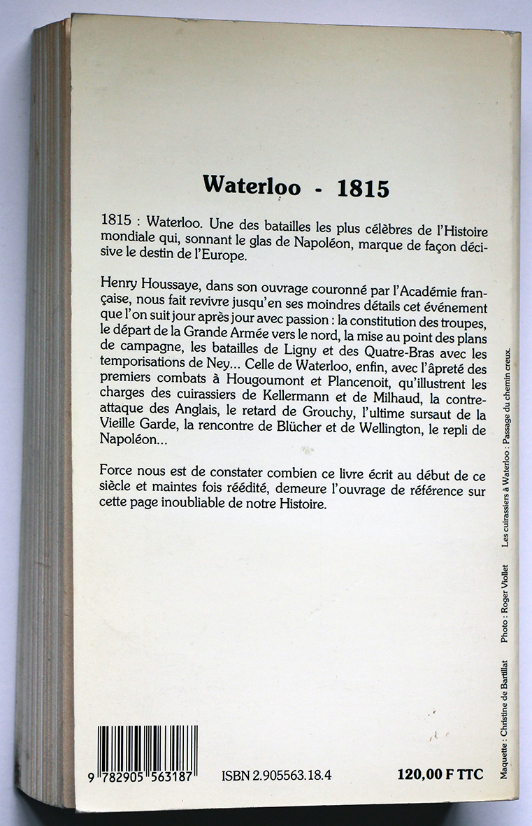 Waterloo 1815 Houssaye