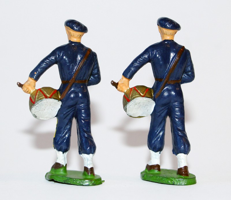 Figurines Starlux ancienne 2 Chasseurs à Pied Tambour