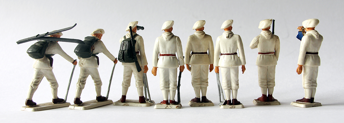 8 Figurines Starlux ancienne Chasseurs Alpins