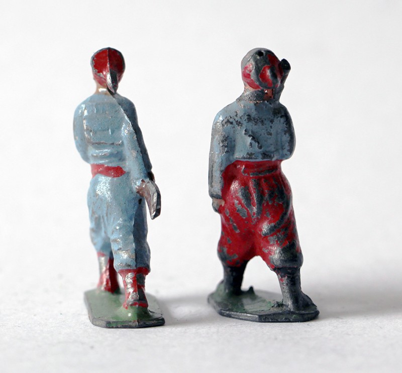 Figurines Plomb creux Infanterie Française 1920 Zouaves Tirailleurs