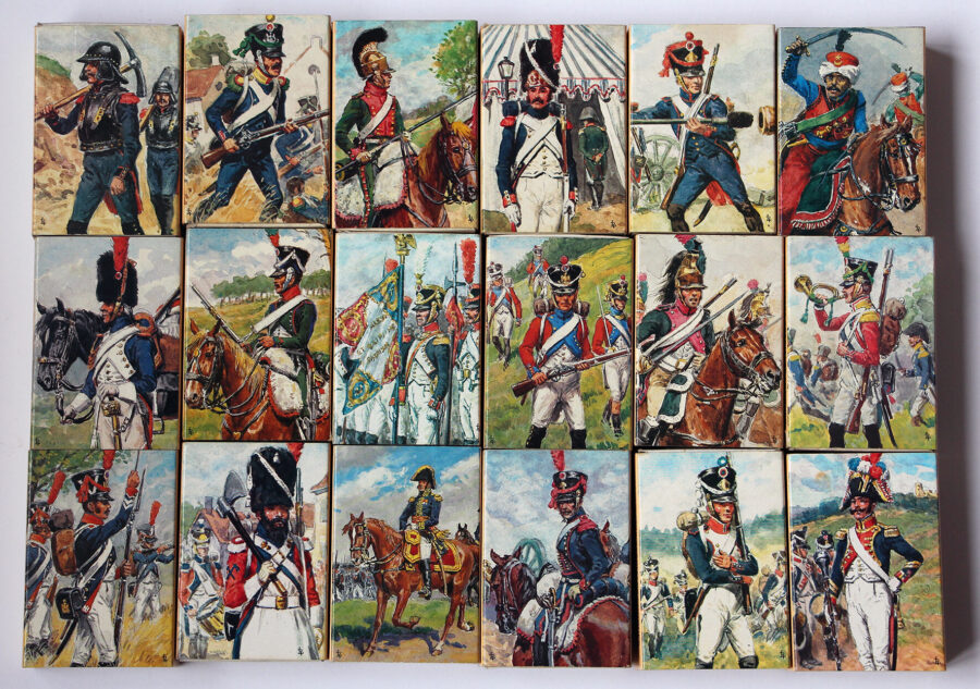 Boites allumettes – Illustration Lucien Rousselot – 1er Empire