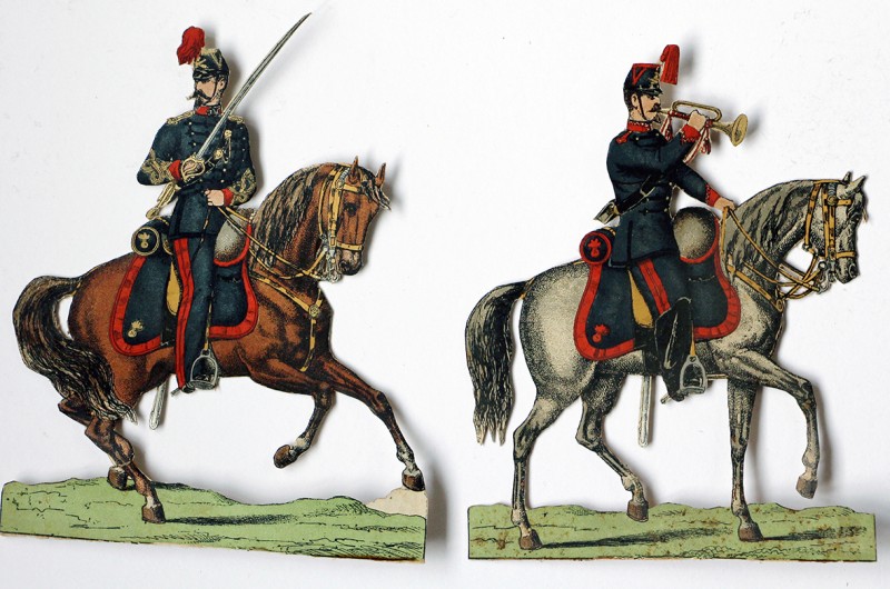 Petits Soldats de Strasbourg - Artillerie à Cheval 1880 - Planche Fischbach