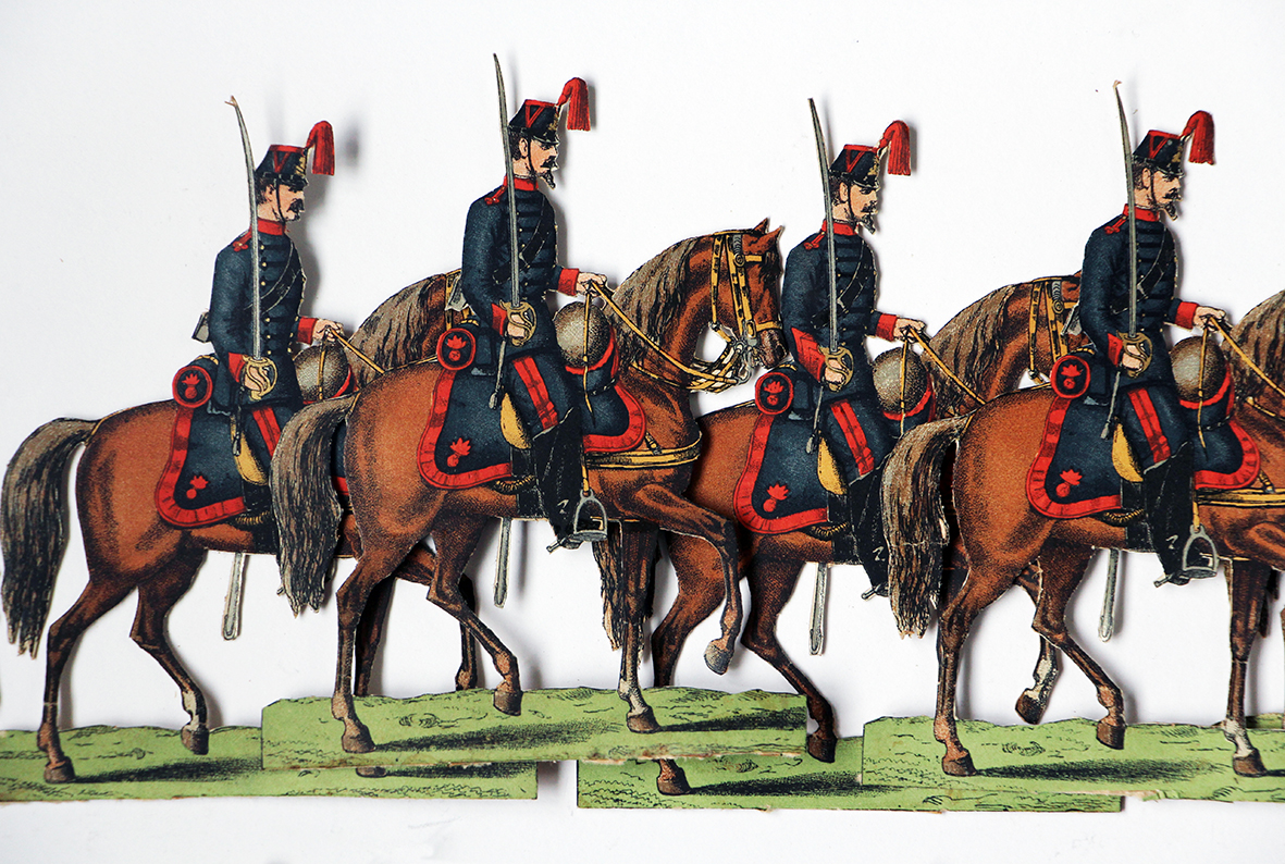 Petits Soldats de Strasbourg - Artillerie à Cheval 1880 - Planche Fischbach