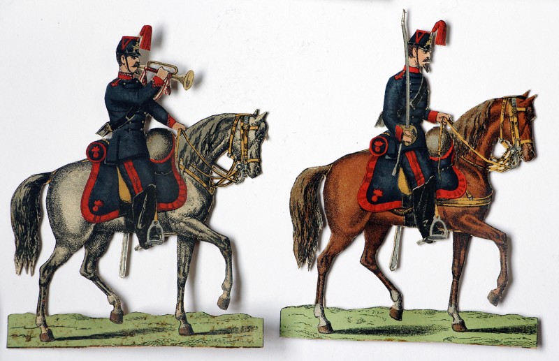 Petits Soldats de Strasbourg - Artillerie à Cheval 1880 - Planche Fischbach