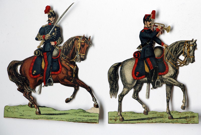 Petits Soldats de Strasbourg - Artillerie à Cheval 1880 - Planche Fischbach