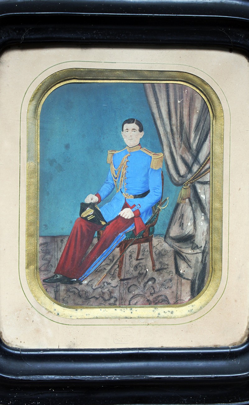 Cent-Gardes 1860 - Garde Impériale Second Empire - Photographie rehaussée - Militaire tenue de sortie.