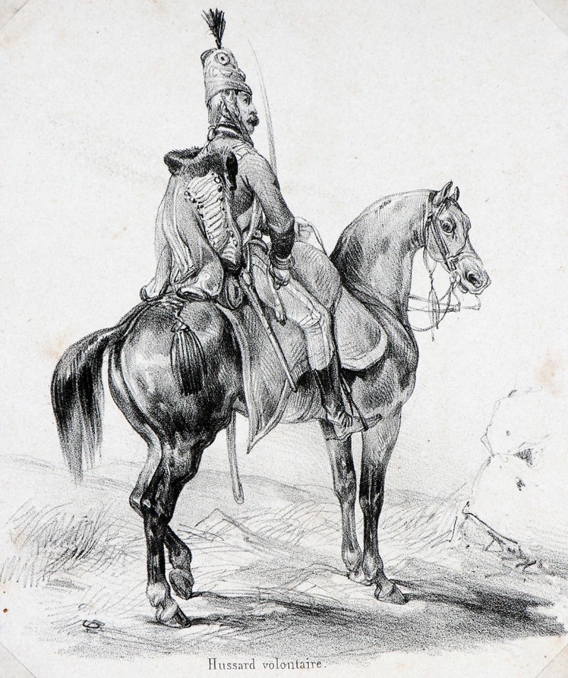 Lot de gravure extraits de planche de Adam - Soldats uniformes Révolution/1er Empire