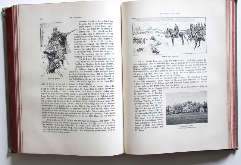 Krieg und Sieg 1870/1871 Ein Gedenkbuch - Berlin - Illustrations de Richard Knödel