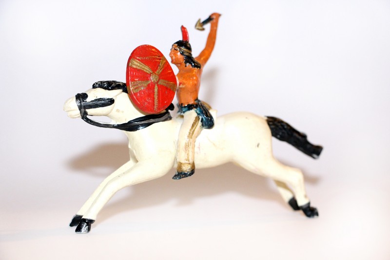 Ancienne figurine plastique année 60 Indien