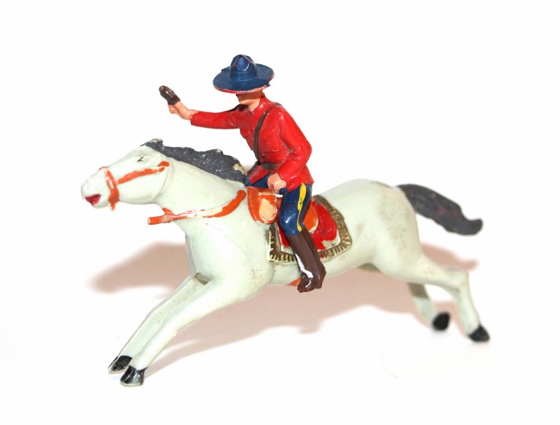 Ancienne figurine plastique année 60 Garde Montée Canadienne