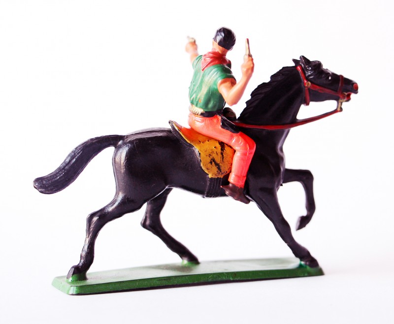 Figurine Starlux CowBoy Cavalier Pistolets