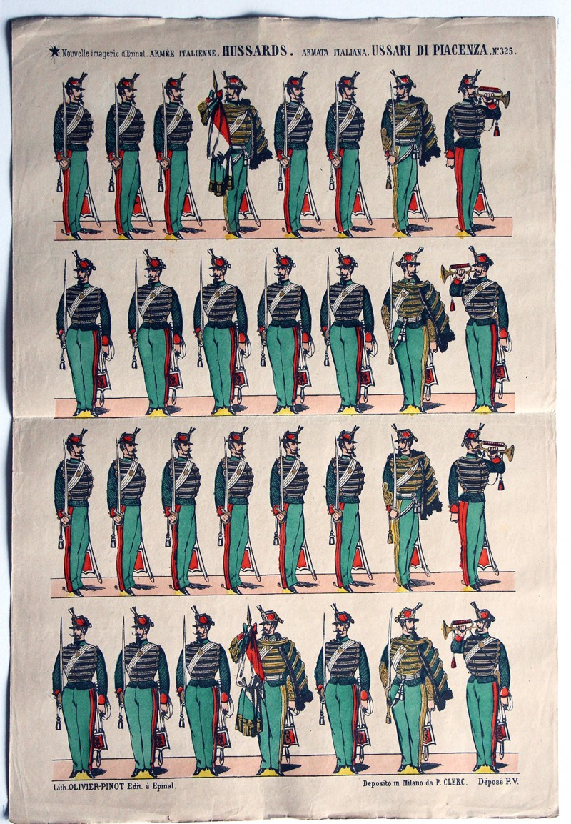 18 Planches Nouvelle Imagerie Epinal - Divers - Armée Italienne