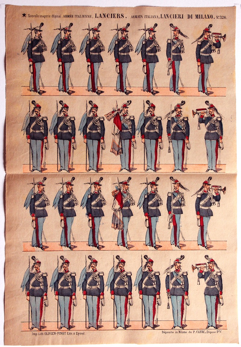 18 Planches Nouvelle Imagerie Epinal - Divers - Armée Italienne