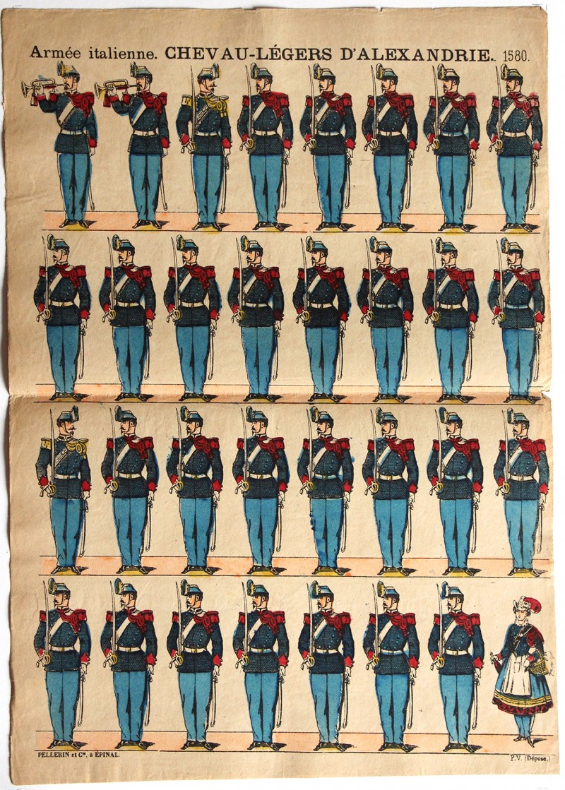 18 Planches Nouvelle Imagerie Epinal - Divers - Armée Italienne