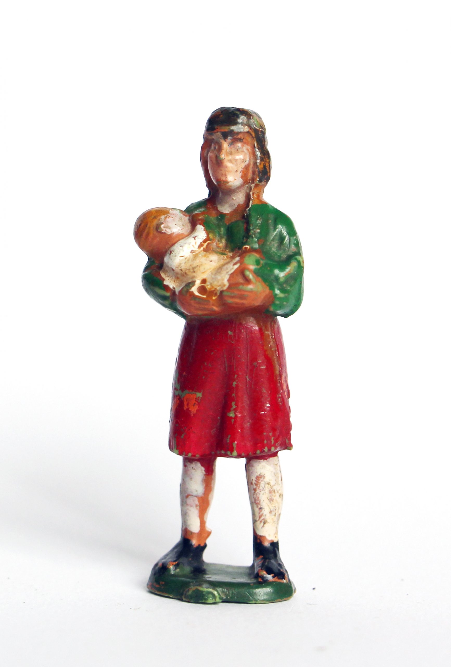 Ancienne Figurine Starlux - Indienne - Apache - Bébé
