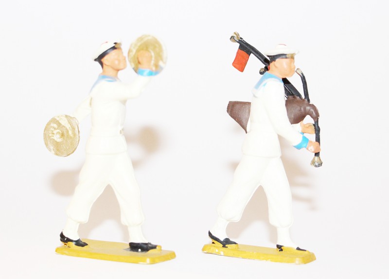 11 Figurines Starlux - Marin - Navire - Bateau - Défilé musique