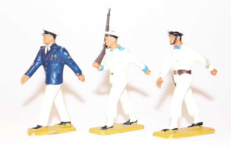 11 Figurines Starlux - Marin - Navire - Bateau - Défilé musique