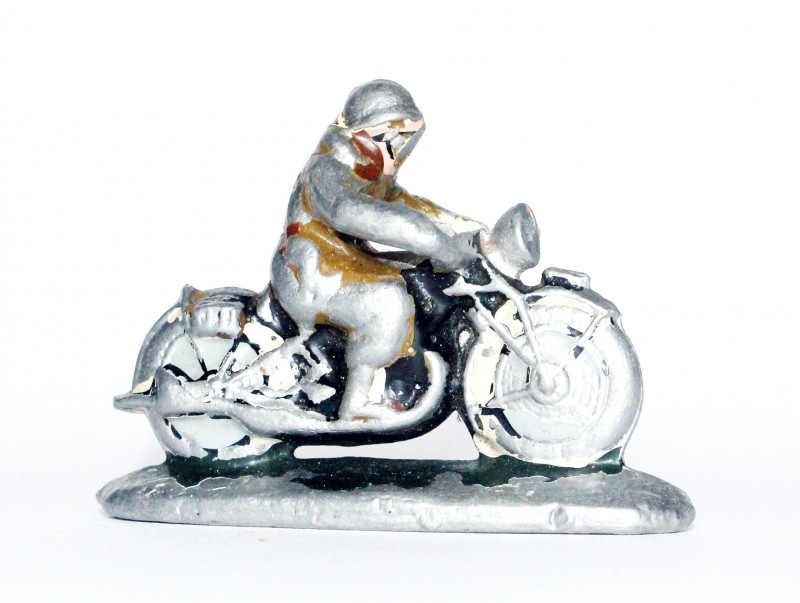 Figurine Quiralu ancienne Moto Armée Estafette