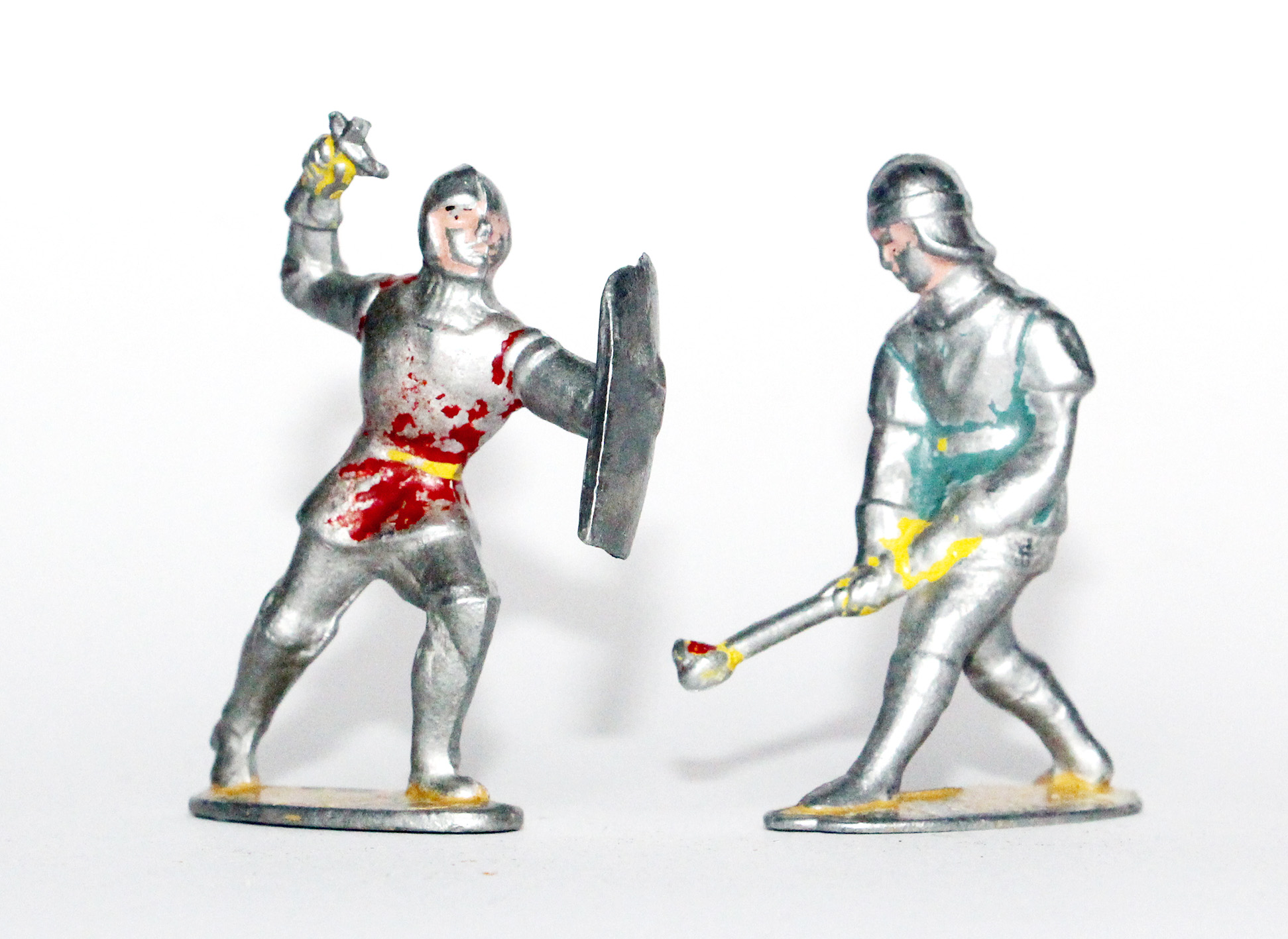 Figurines Quiralu ancienne Moyen Age Chevalier Armure