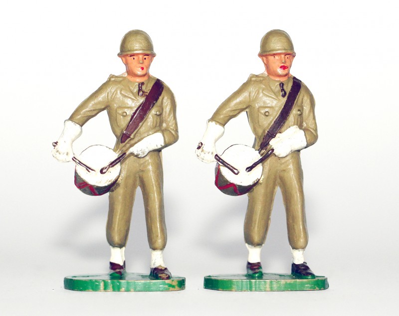 10 Figurines Starlux - Infanterie - Défilé - Musique - France