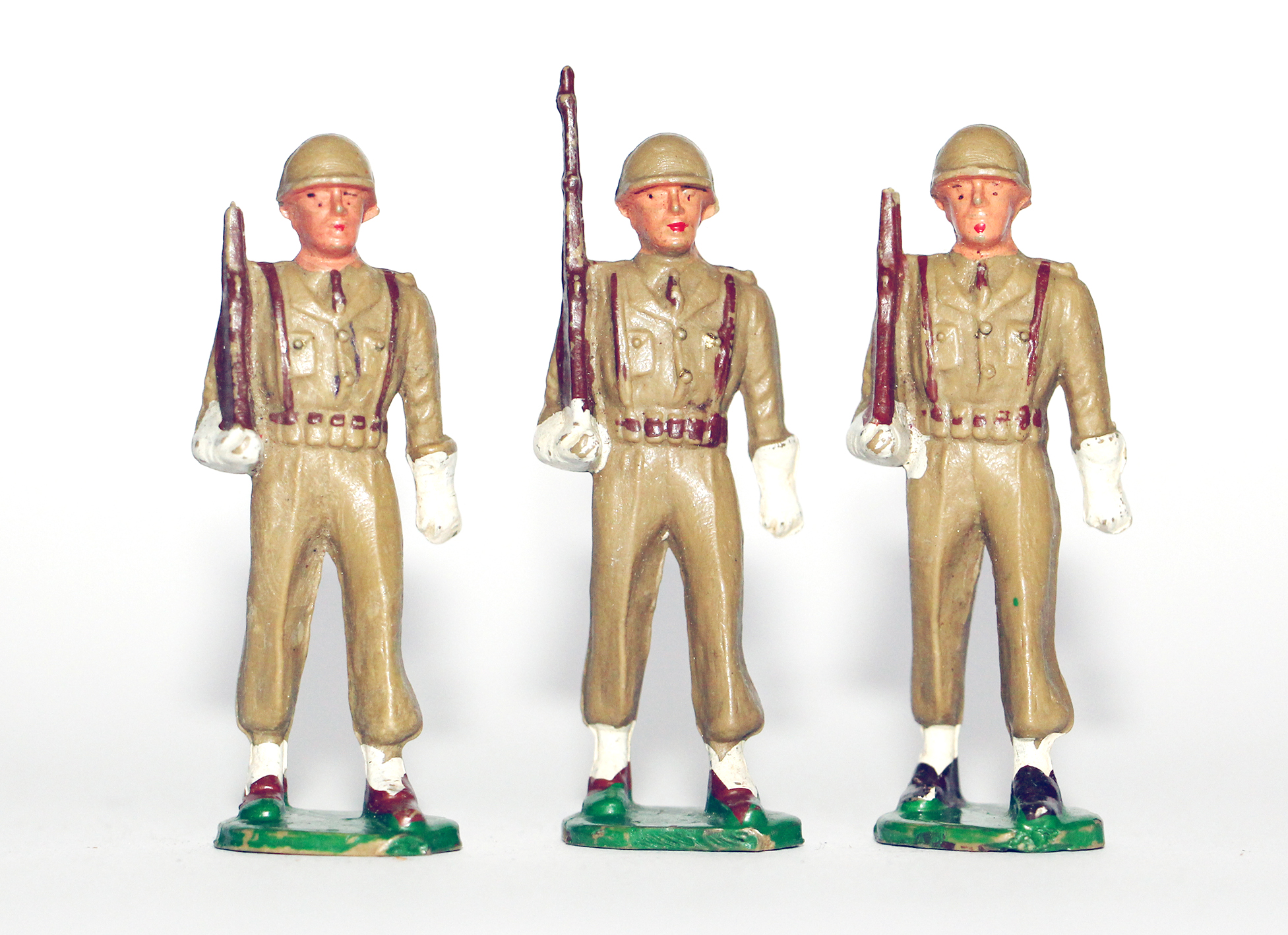 10 Figurines Starlux - Infanterie - Défilé - Musique - France