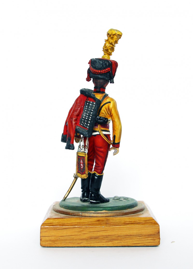 Figurine Series 77 - Peinture collectionneur - Trompette Hussard 9em Régiment - 1er Empire 1810 - Compagnie d'Elite