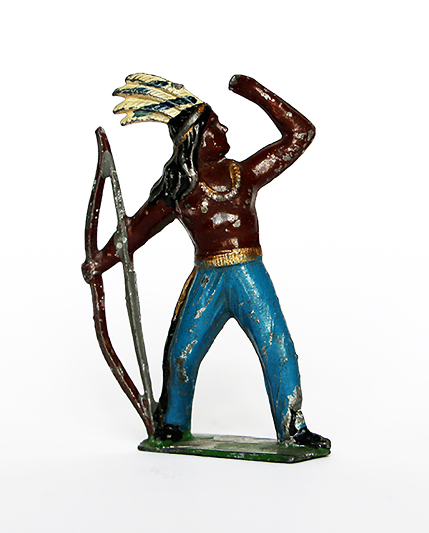 Ancienne Figurine Plomb Creux année 50/60 - Indien