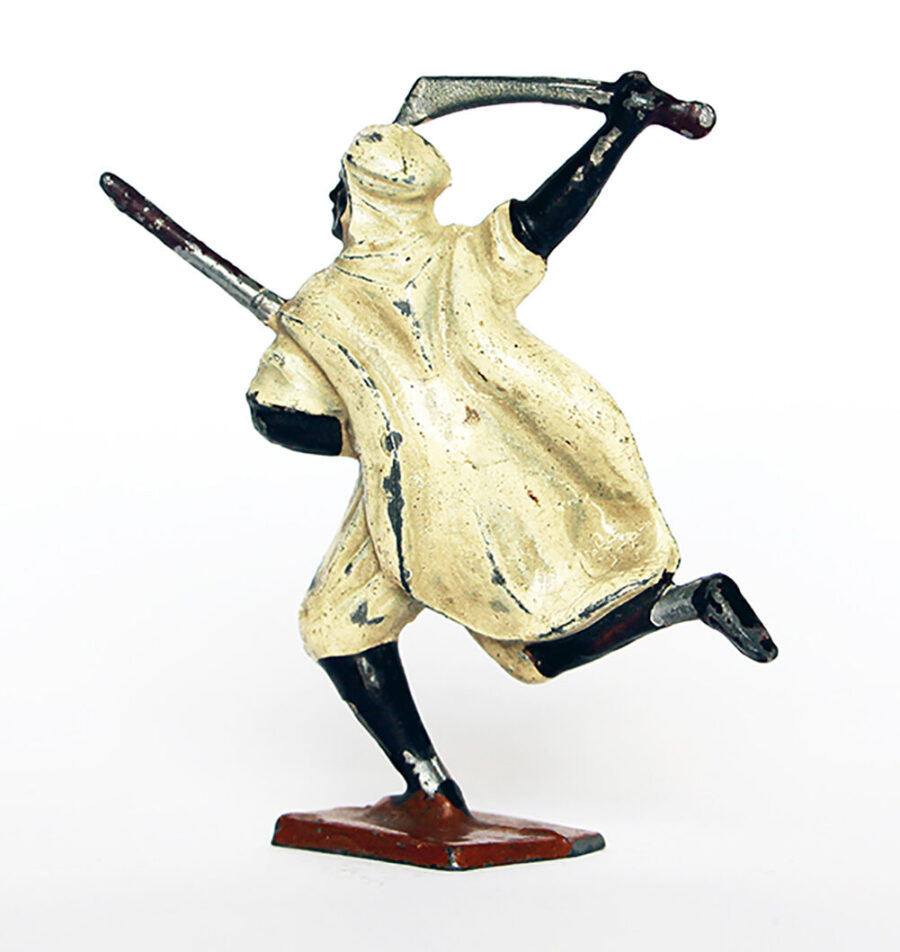 Ancienne Figurine Plomb Creux année 50/60 – Arabe Guerre Afrique