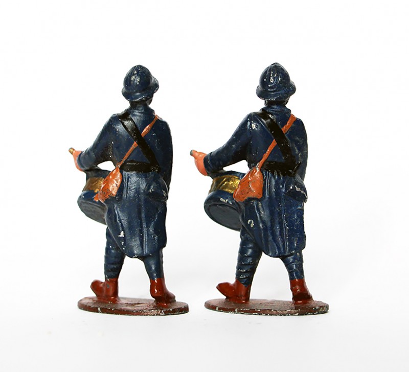 Anciennes Figurines Quiralu année 50/60 - Infanterie Chasseur Française - Défilé Guerre