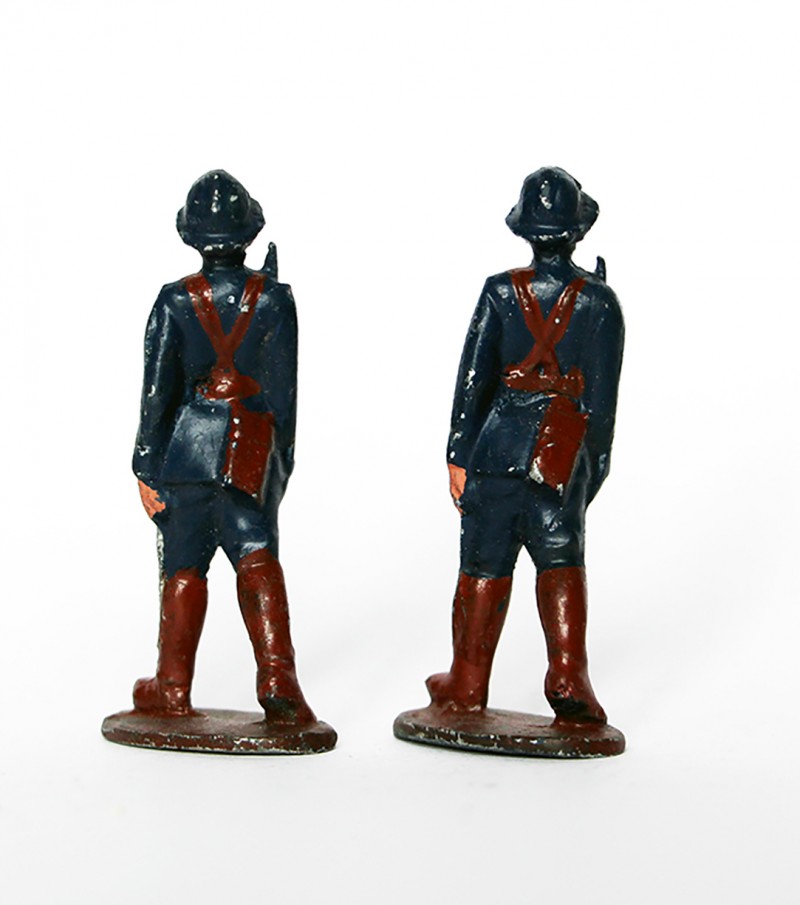 Anciennes Figurines Quiralu année 50/60 - Infanterie Chasseur Française - Défilé Guerre