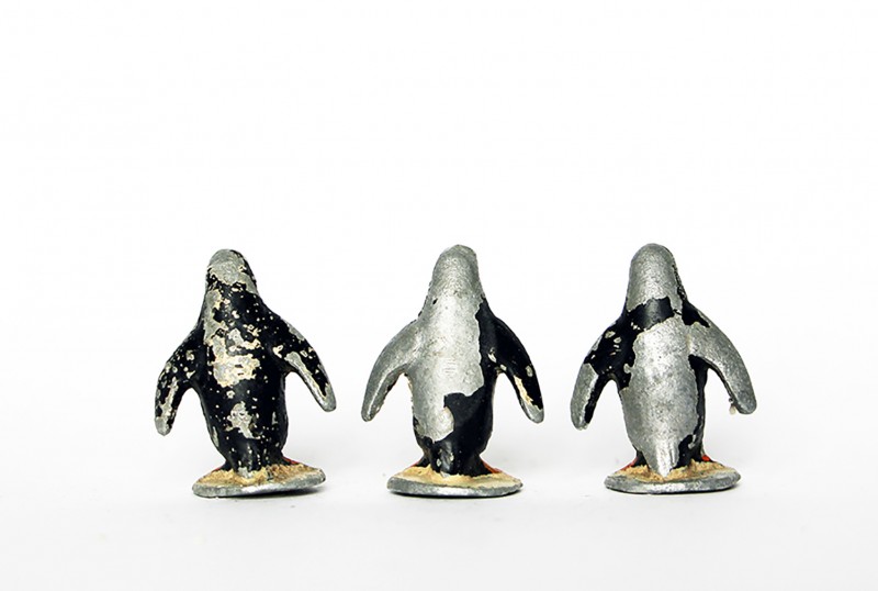 Ancienne Figurine Quiralu année 50/60 - Animal Zoo - Pingouins