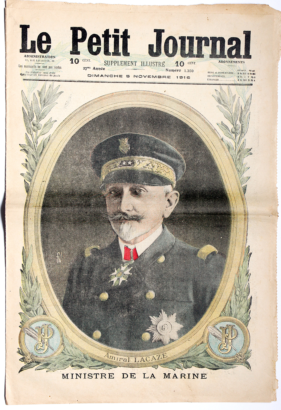 Le petit journal - supplément illustré - 5 novembre 1916