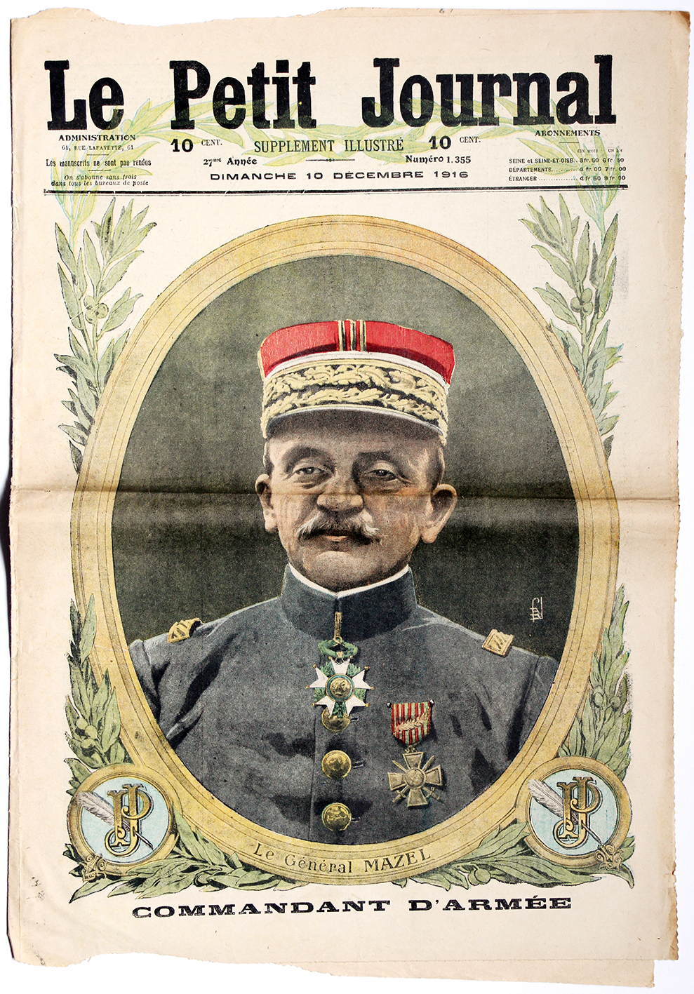 Le petit journal - supplément illustré - 10 décembre 1916