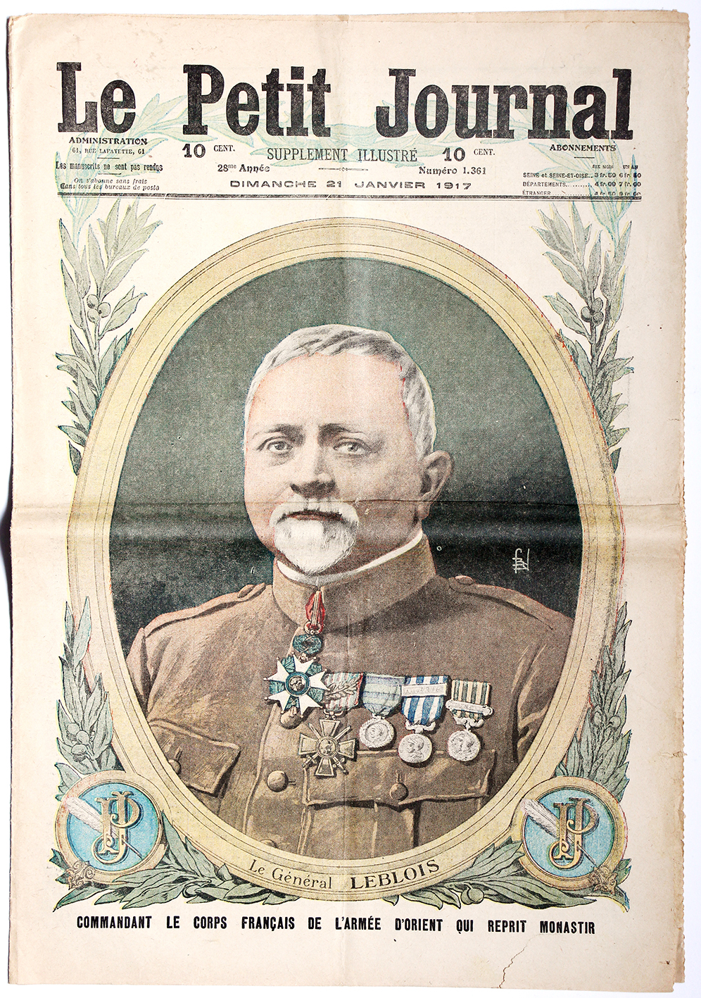 Le petit journal - supplément illustré - 21 janvier 1917