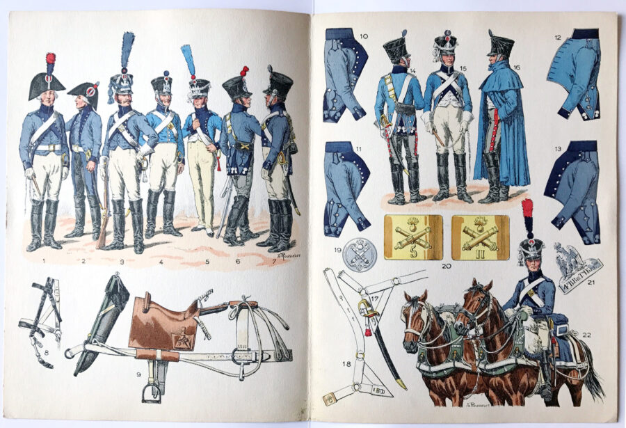 Planche Rousselot Train Artillerie 1800-1815