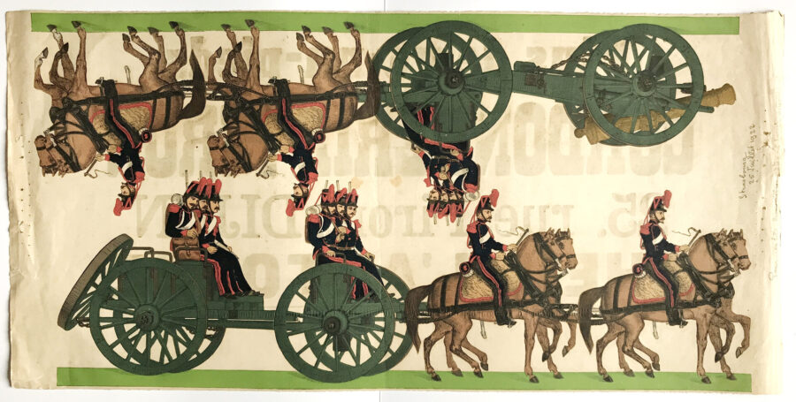 Lots Petits Soldats de Strasbourg - Artillerie Montée 1855 - Silberman