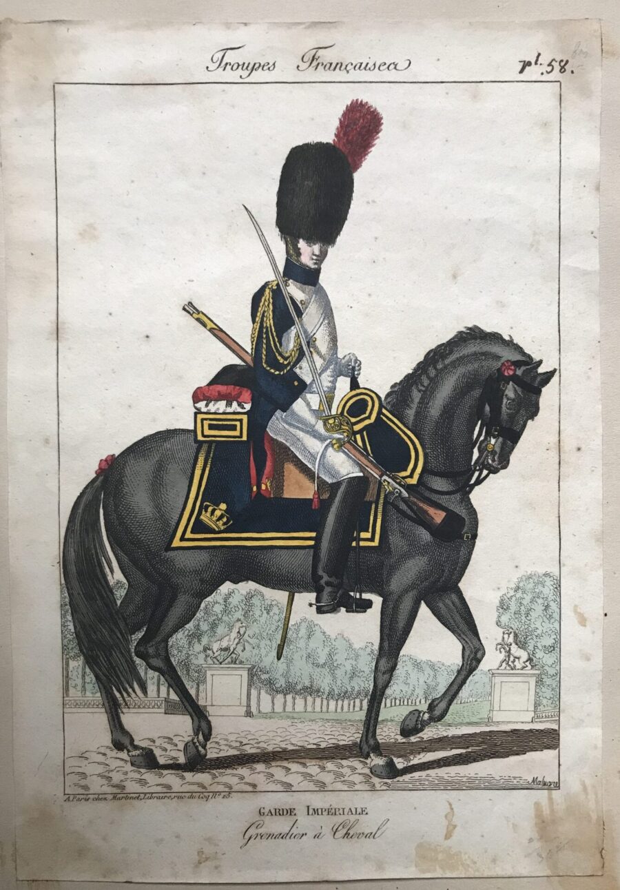 Planche Martinet XIX Grenadier à Cheval de la Garde Impériale