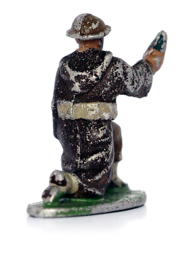 Figurine Quiralu ancienne Tirailleur Goumier Marocain Tabor 1944 Mortier