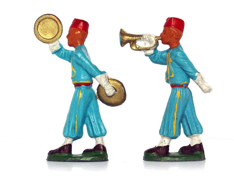 Figurines Starlux anciennes 2 musiciens Turcos