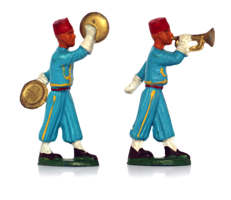 Figurines Starlux anciennes 2 musiciens Turcos