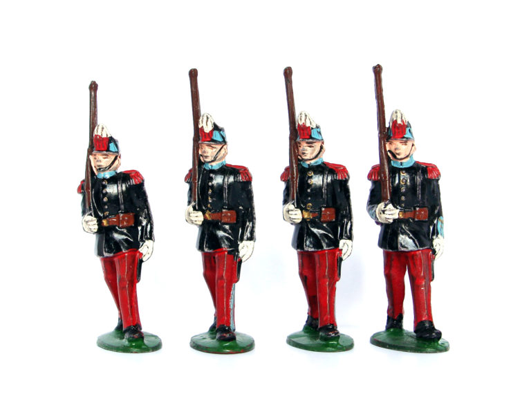21 Figurines Type Quiralu Infanterie St Cyr - Plastique - Peinture d'origine