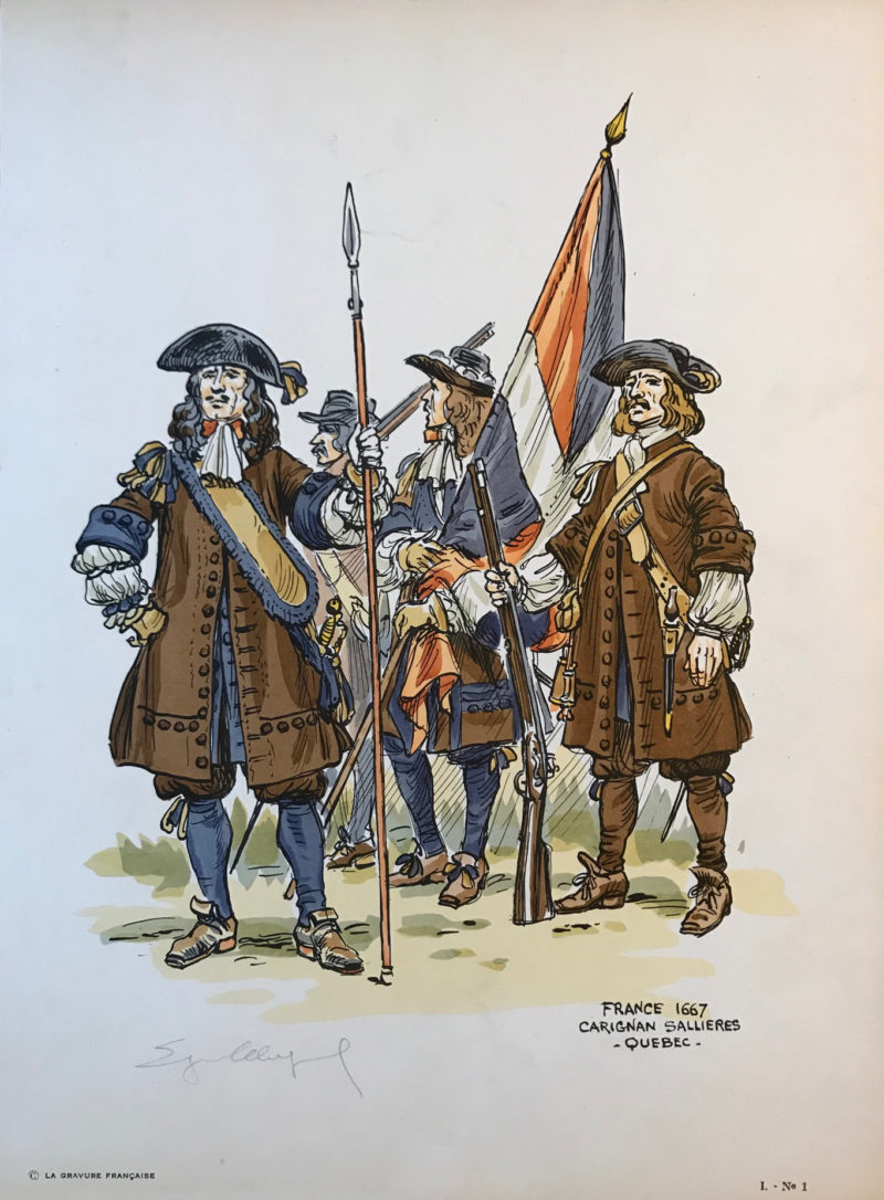 Eugène Leliepvre - France 1667 - Carignan Sallières - Quebec - La gravure Française