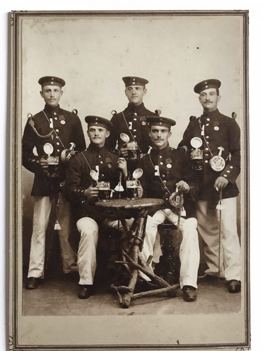 CDV Carte Photo Allemagne Service militaire XIX siècle photographie objet du soldat